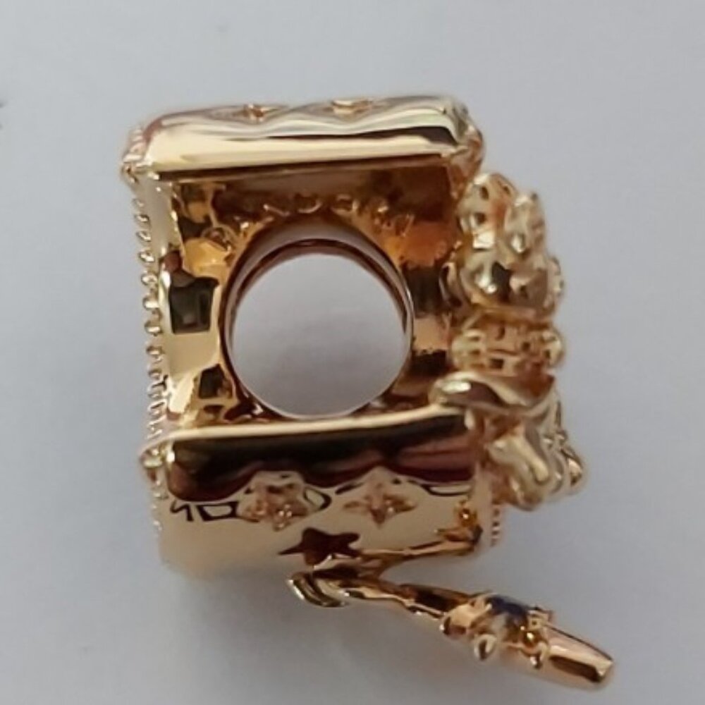 PANDORA *Retired* Sterling Silver & 14K Gold-Plated Disney Mickey & Minnie - Picture 16 of 16